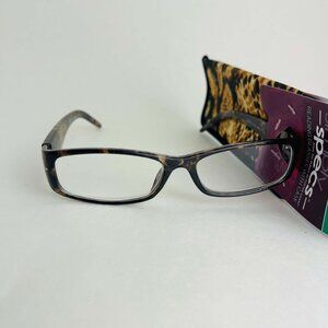 RG0352 Simply Specs Foster Grant Reading Sunglasses Syrish Brown +1.75 with Case